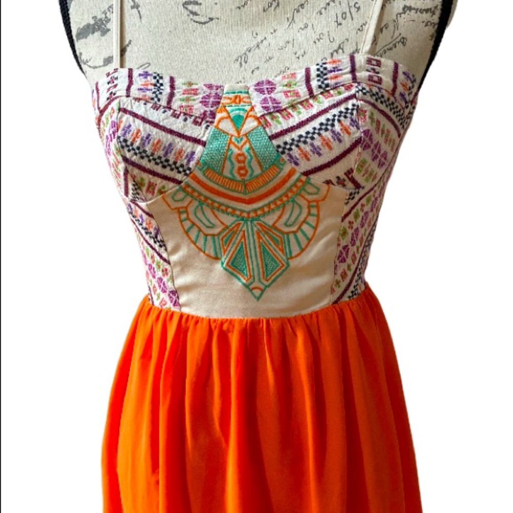 Summer embroidered dress